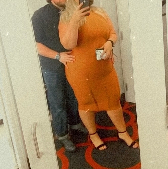 Fashion Nova Dresses & Skirts - Elegant Rust Halter Dress